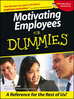 cover image of Motivating Employees For Dummies